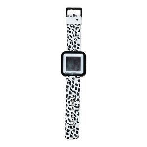ZEROne x Betsey Johnson Rhinestone Digital Watch Silicone Band Animal EUC